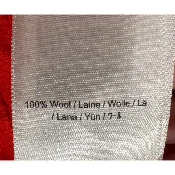 Bella Freud Dance Sweater Women’s Size 6 Wool Long Sleeve Jumper Poppy Red READ - Picture 8 of 11